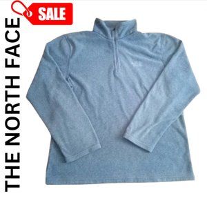 THE NORTH FACE - Fleece Half Zip Pullover Sweater in Gray